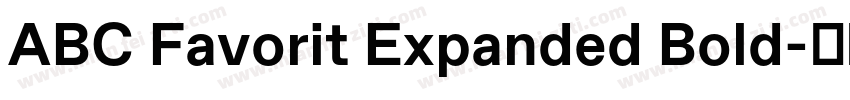ABC Favorit Expanded Bold字体转换